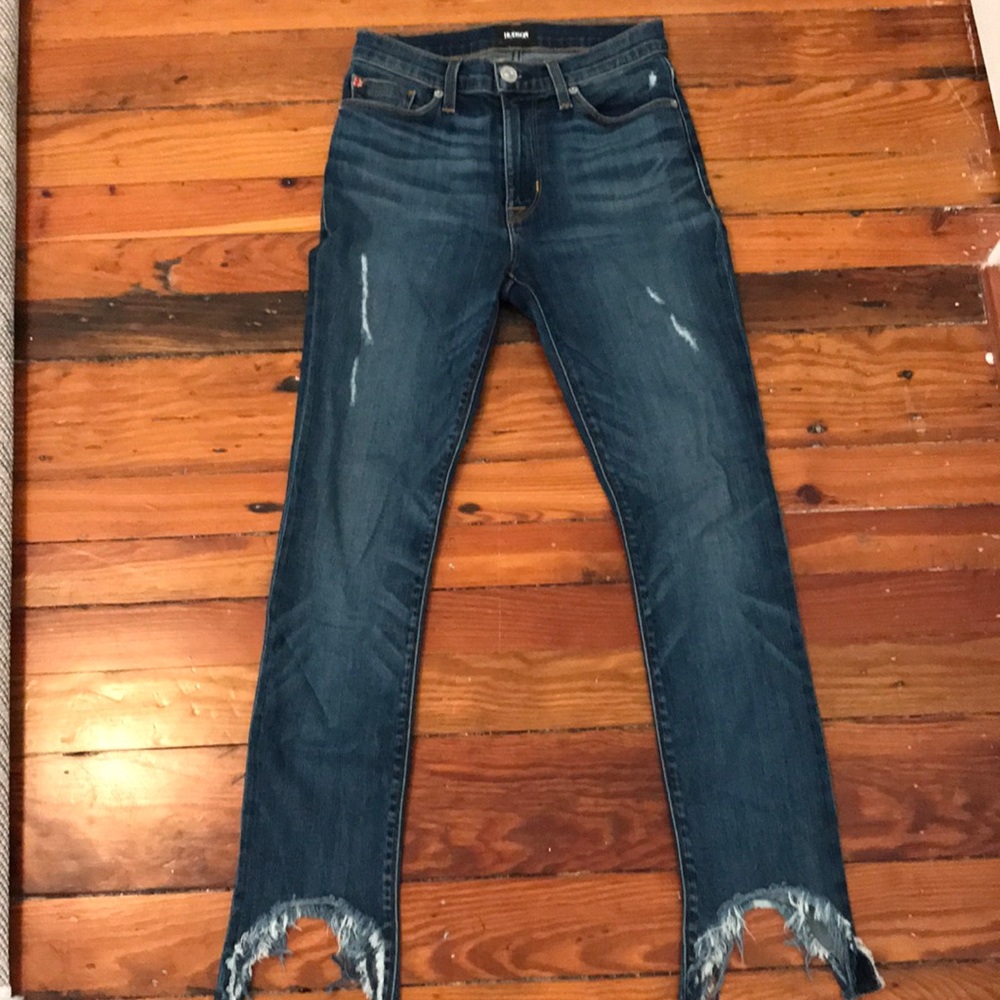 Hudson Barbara Hi-Rise Shark Bite Jeans